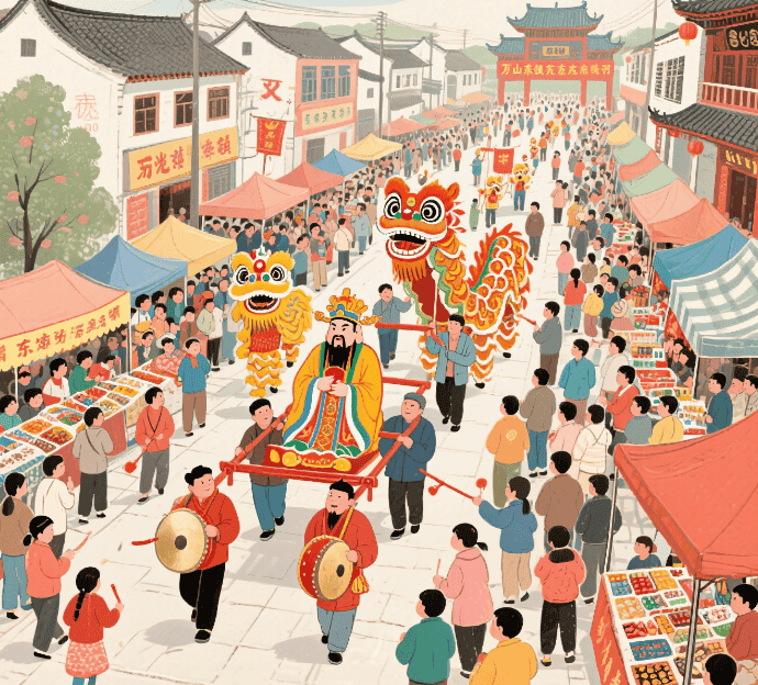 万绥东岳庙会