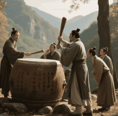 石鼓敲出来