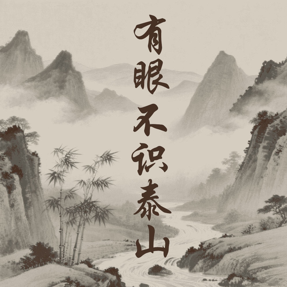 有眼不识泰山