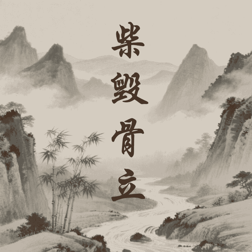 柴毁骨立