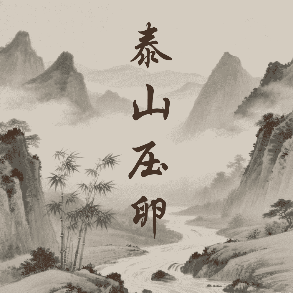 泰山压卵