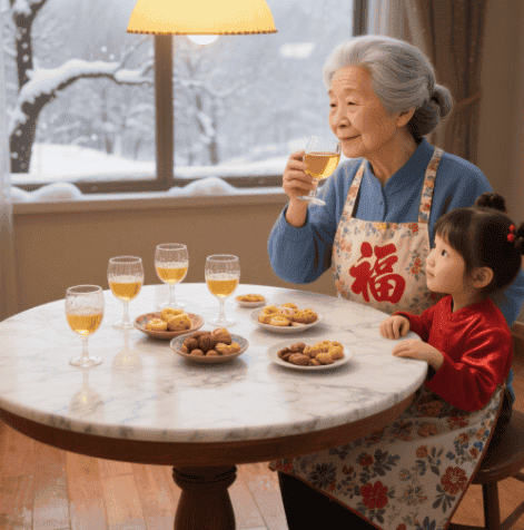喝冬酿酒