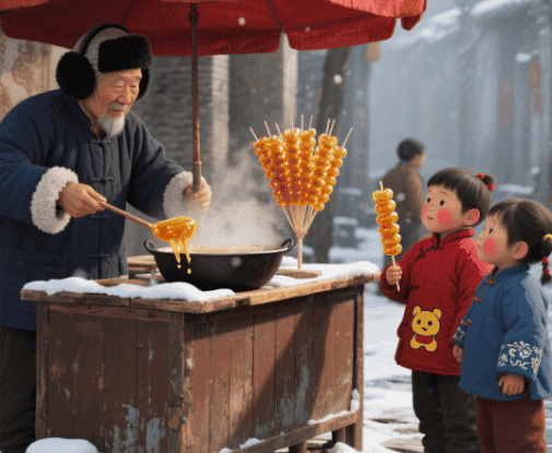 大雪吃饴糖