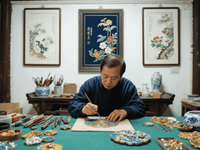 常州掐丝珐琅画