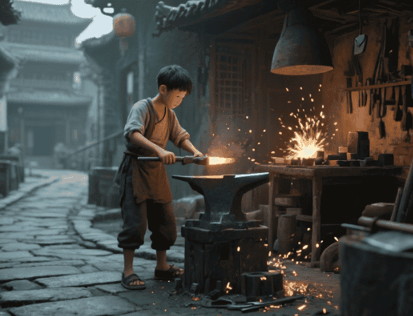 鼓楼铁拓画