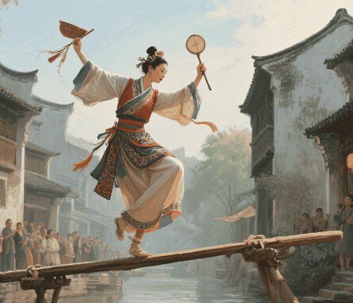 千灯跳板茶