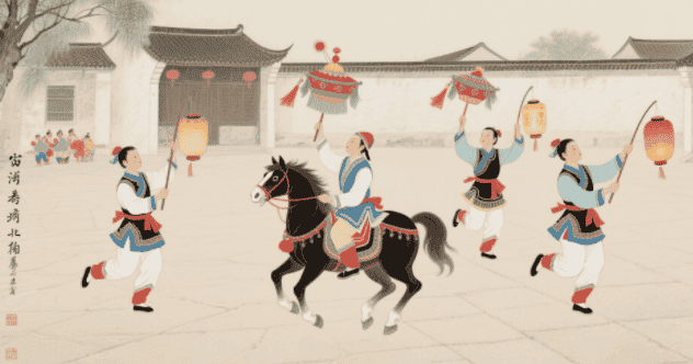 湾北小马灯舞