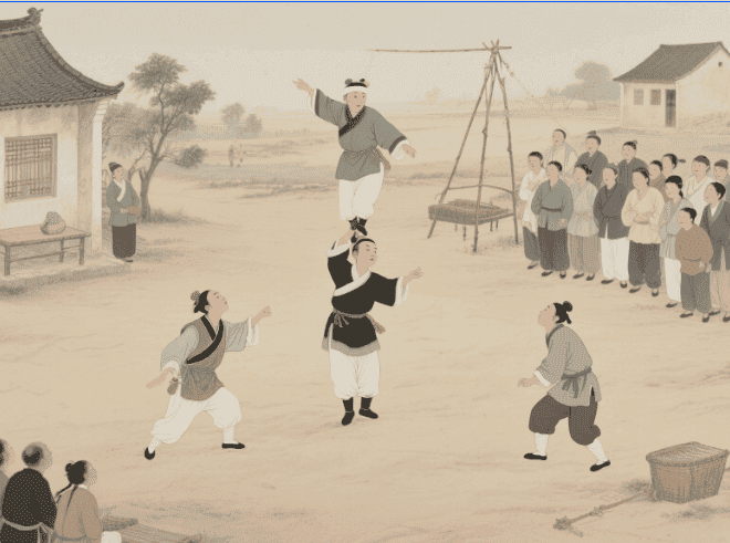 建湖“十八团”杂技