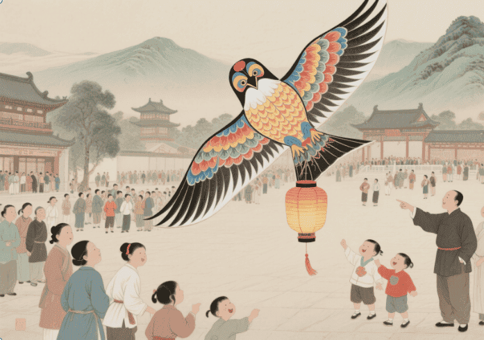 遥观鹞灯
